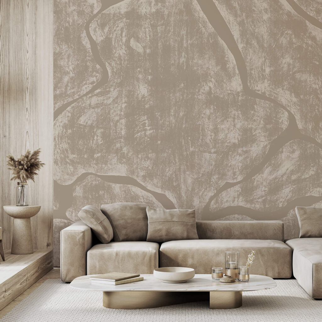 Diseño orgánico en tonos apagados