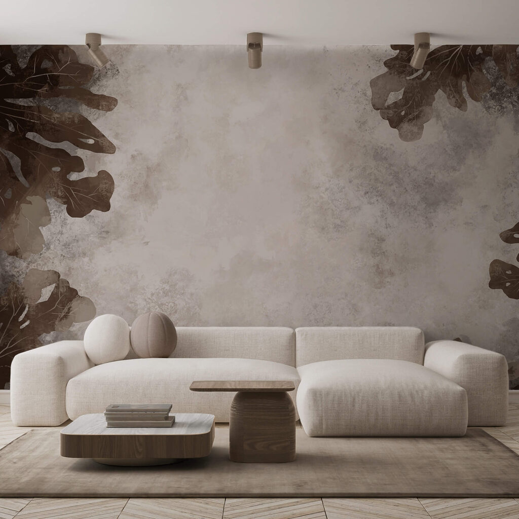 Hojas marrones sobre una superficie blanca Hojas marrones sobre una superficie blanca