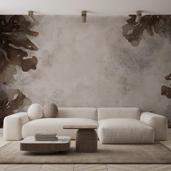 Hojas marrones sobre una superficie blanca Hojas marrones sobre una superficie blanca