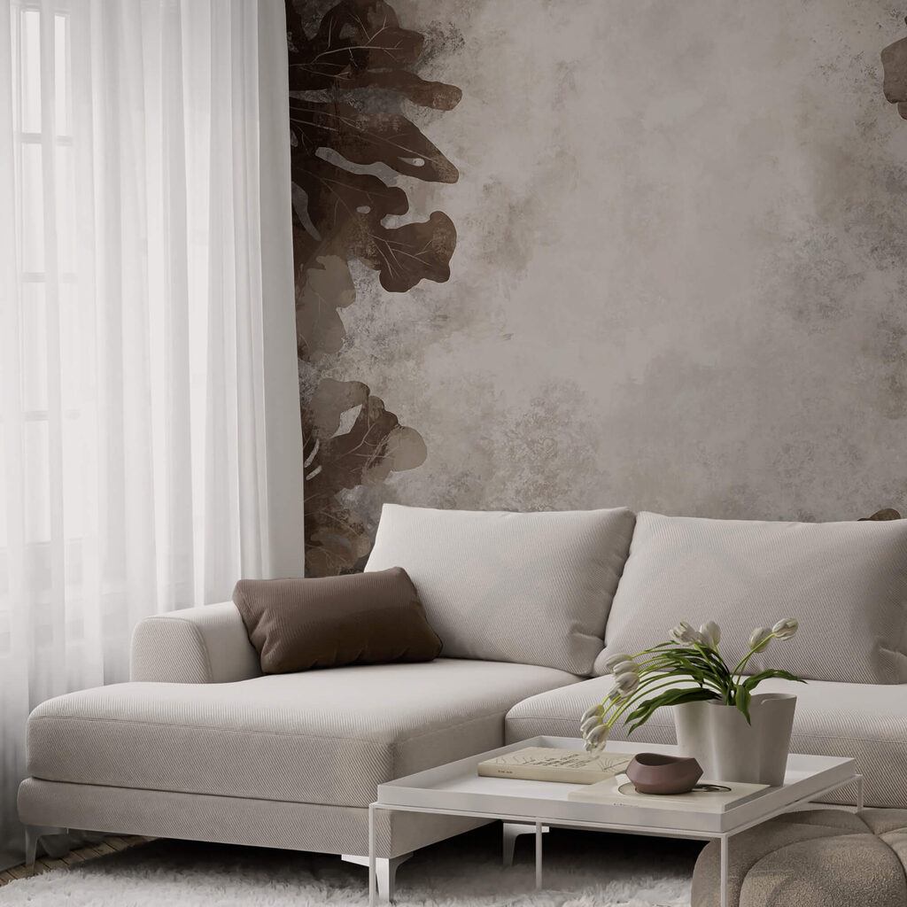 Hojas marrones sobre una superficie blanca Hojas marrones sobre una superficie blanca