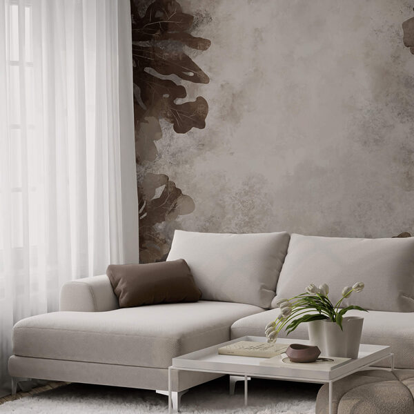 Hojas marrones sobre una superficie blanca Hojas marrones sobre una superficie blanca