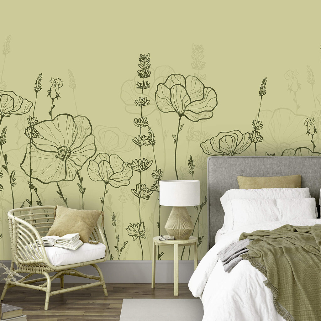 Dibujo a trazo de flores Dibujo a trazo de flores