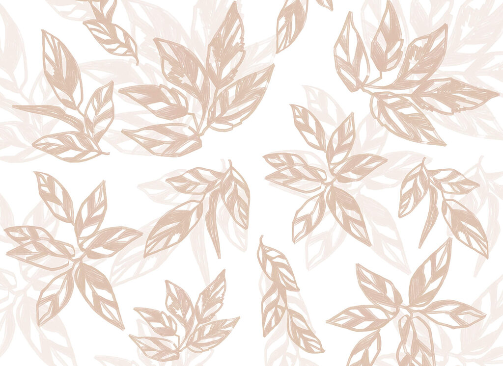 Pattern of leaves on a white background Pattern of leaves on a white background