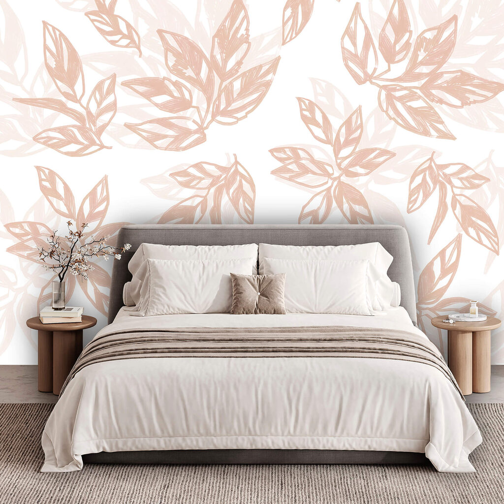 Diseño de hojas sobre fondo blanco Diseño de hojas sobre fondo blanco