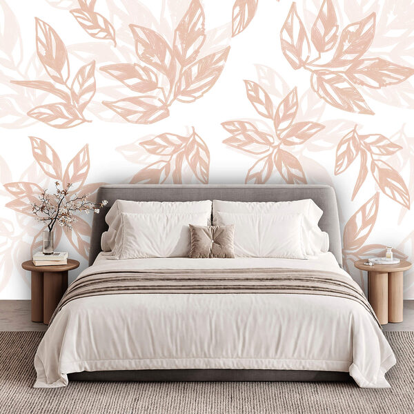 Diseño de hojas sobre fondo blanco Diseño de hojas sobre fondo blanco