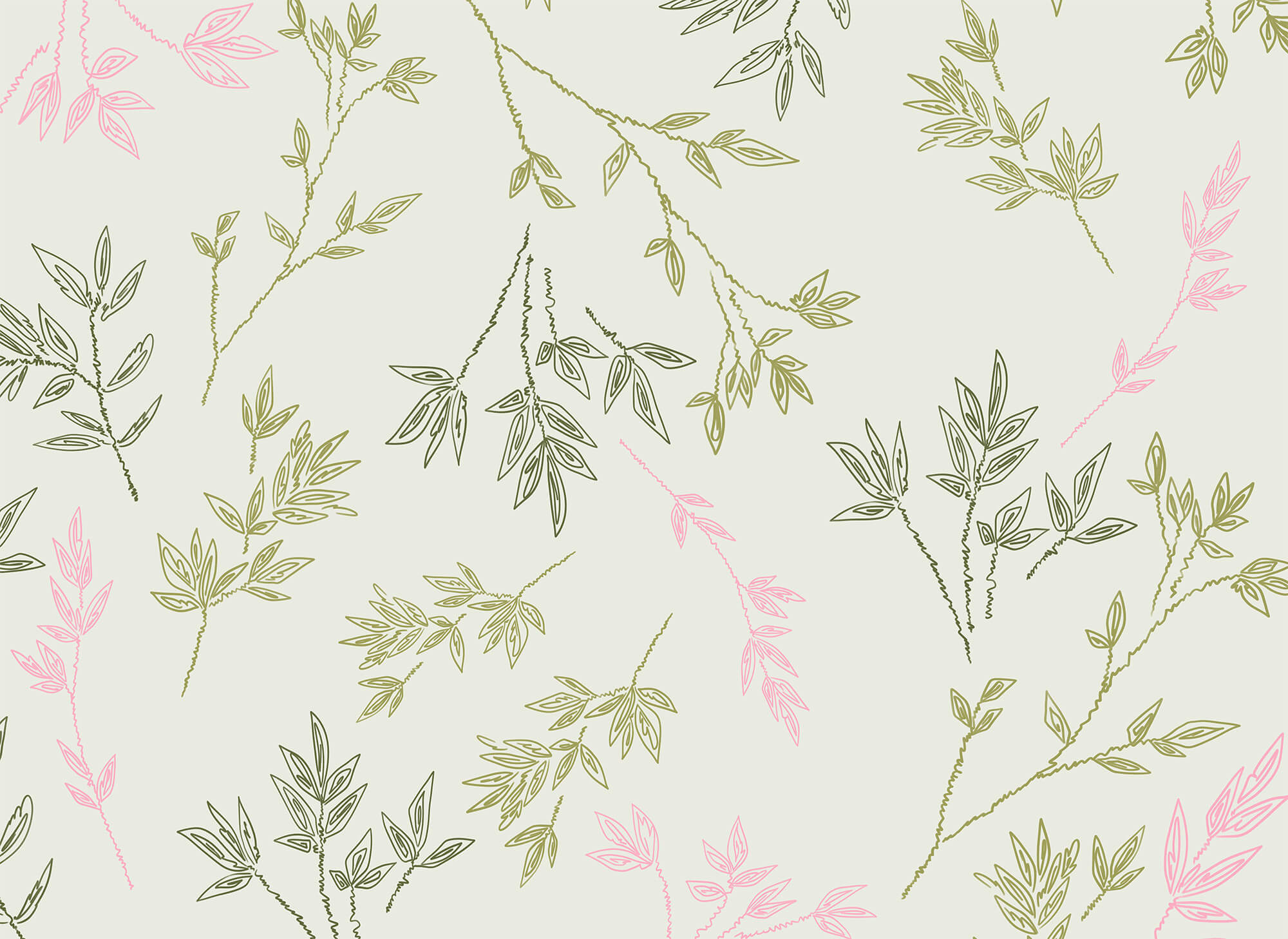 Pattern of leaves on a white background Pattern of leaves on a white background