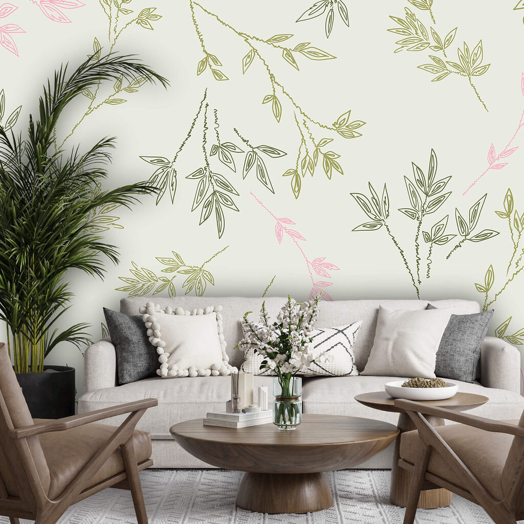 Diseño de hojas sobre fondo blanco Diseño de hojas sobre fondo blanco