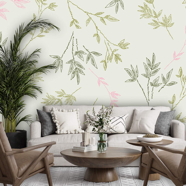 Diseño de hojas sobre fondo blanco Diseño de hojas sobre fondo blanco