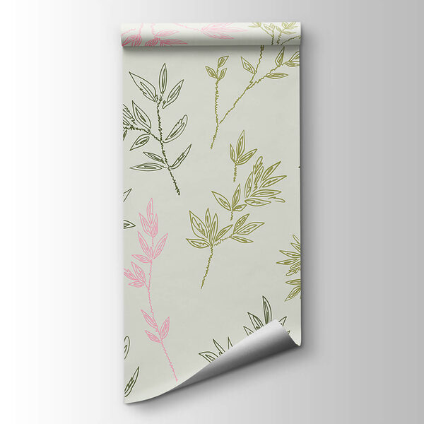 Pattern of leaves on a white background Pattern of leaves on a white background