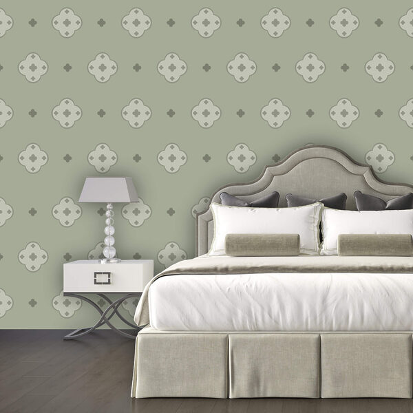 Diseño de cruces sobre fondo verde