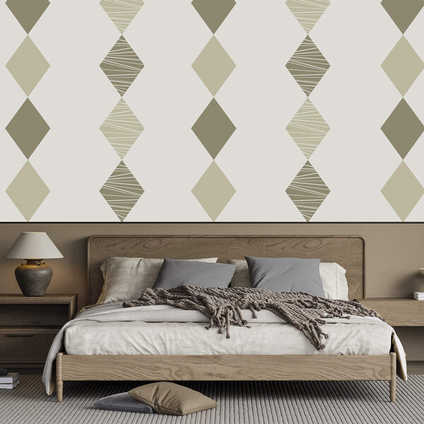 Diseño de rombos sobre fondo blanco