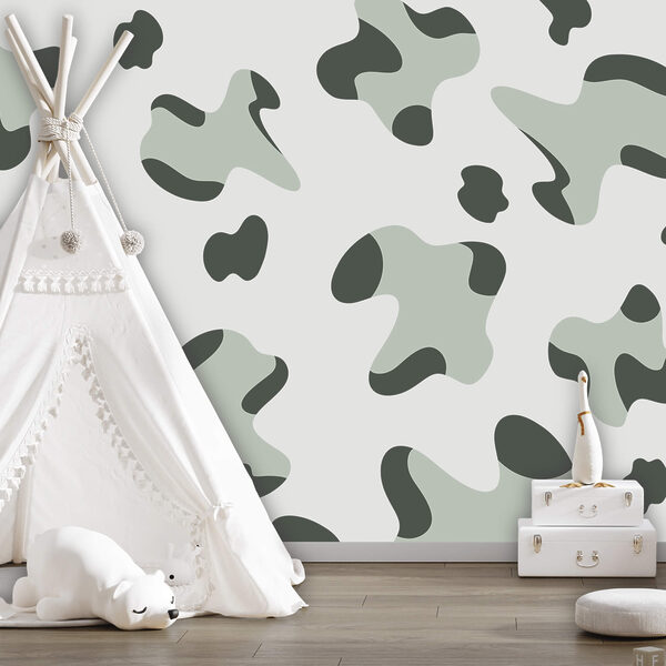 Diseño de manchas blancas y negras