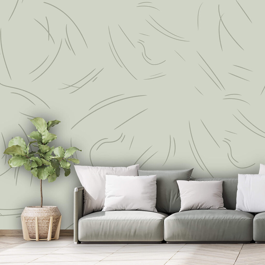 Las líneas suaves crean un movimiento delicado