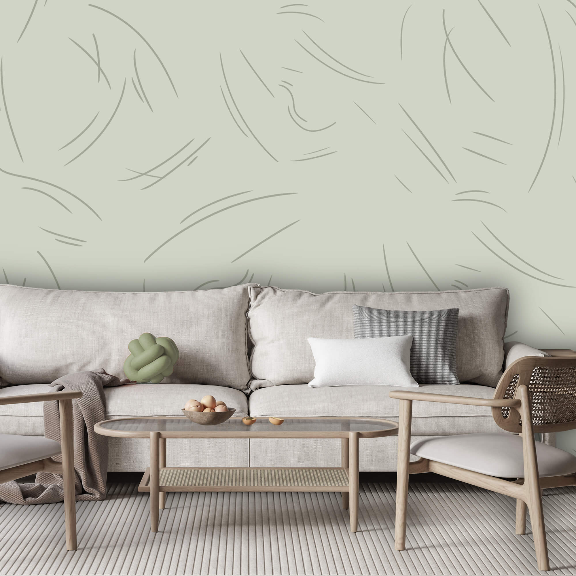 Las líneas suaves crean un movimiento delicado