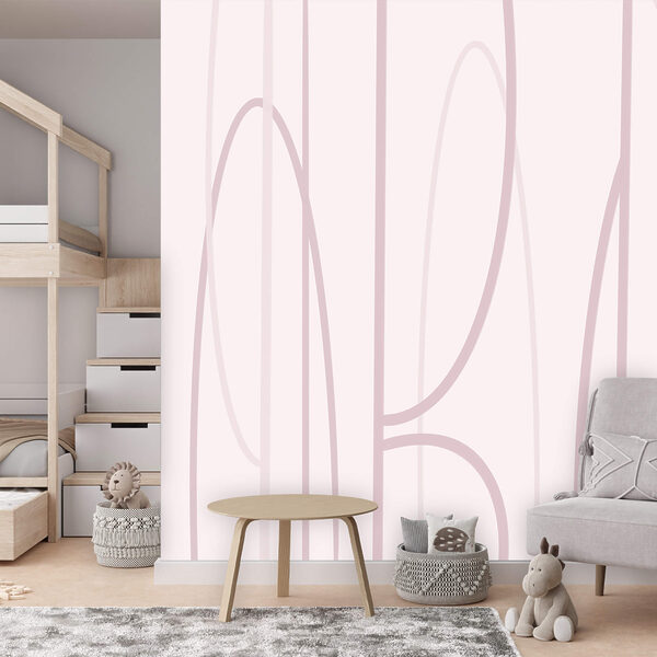 Fondo rosa y blanco con líneas