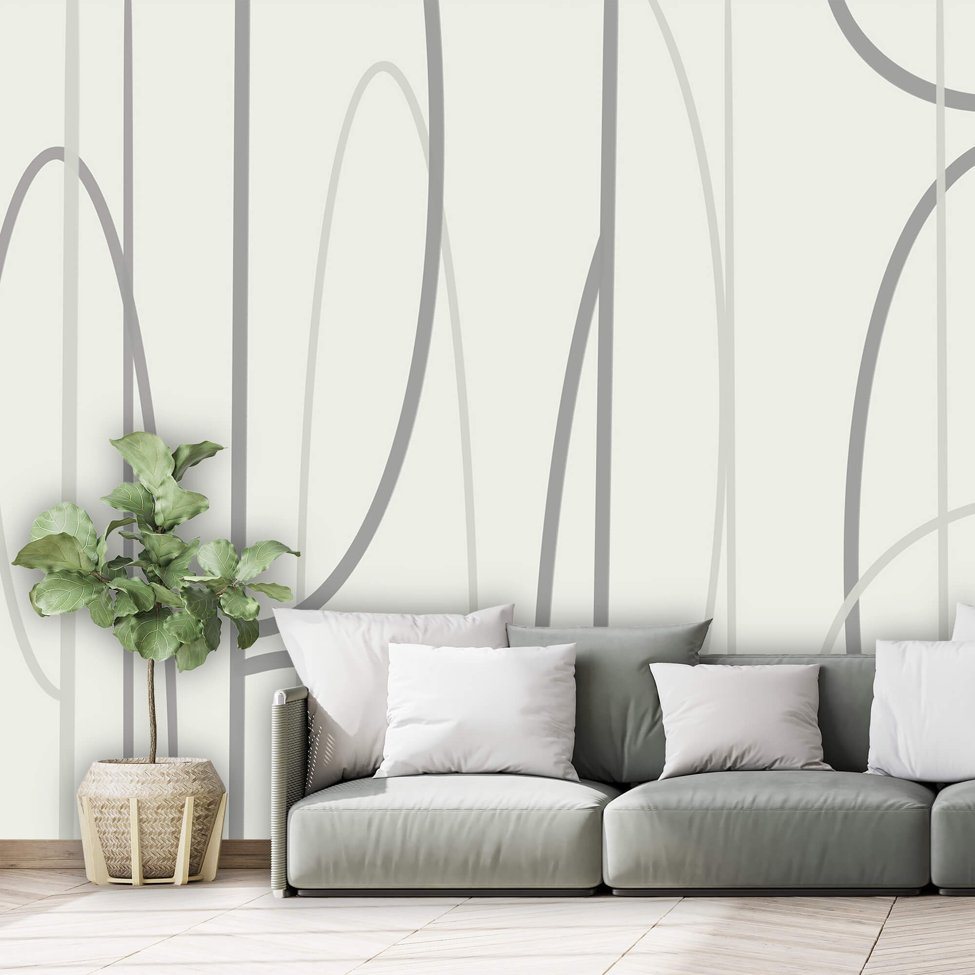 Diseño en gris y blanco