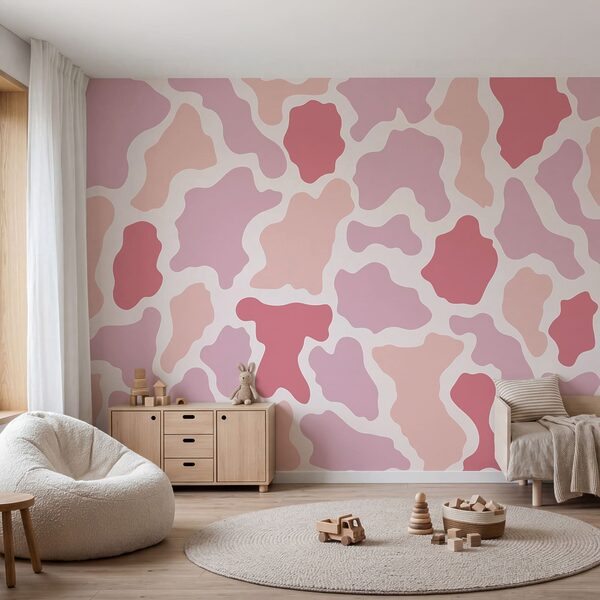 Diseño en rosa y blanco
