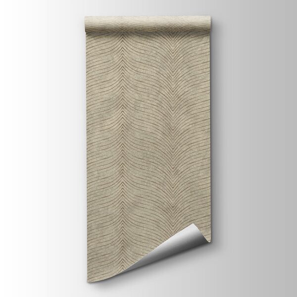 Elegant wave patterns on neutral backdrop