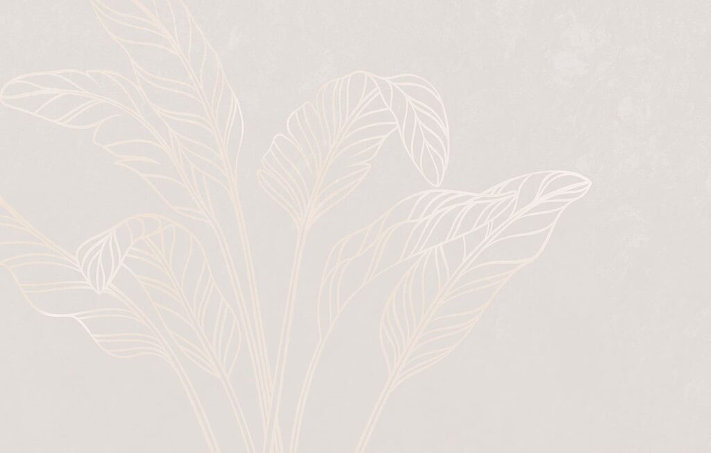 Elegant leaves on a soft backdrop
