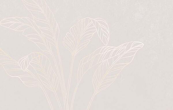Elegant leaves on a soft backdrop