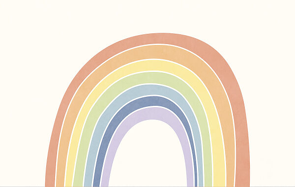 Rainbow on a white background Rainbow on a white background