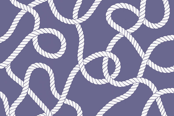 Pattern of white rope