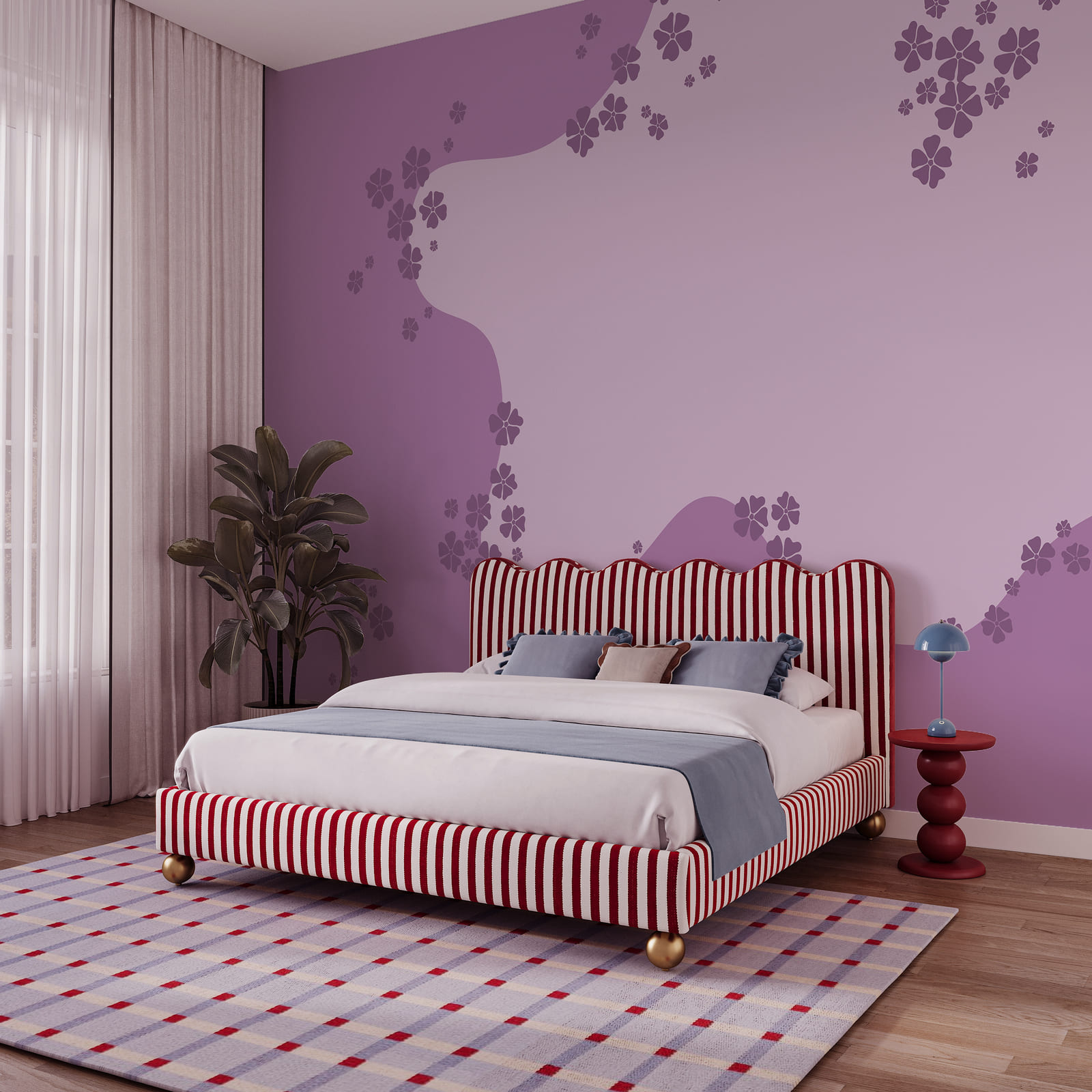 Fondo morado y blanco con flores Fondo morado y blanco con flores