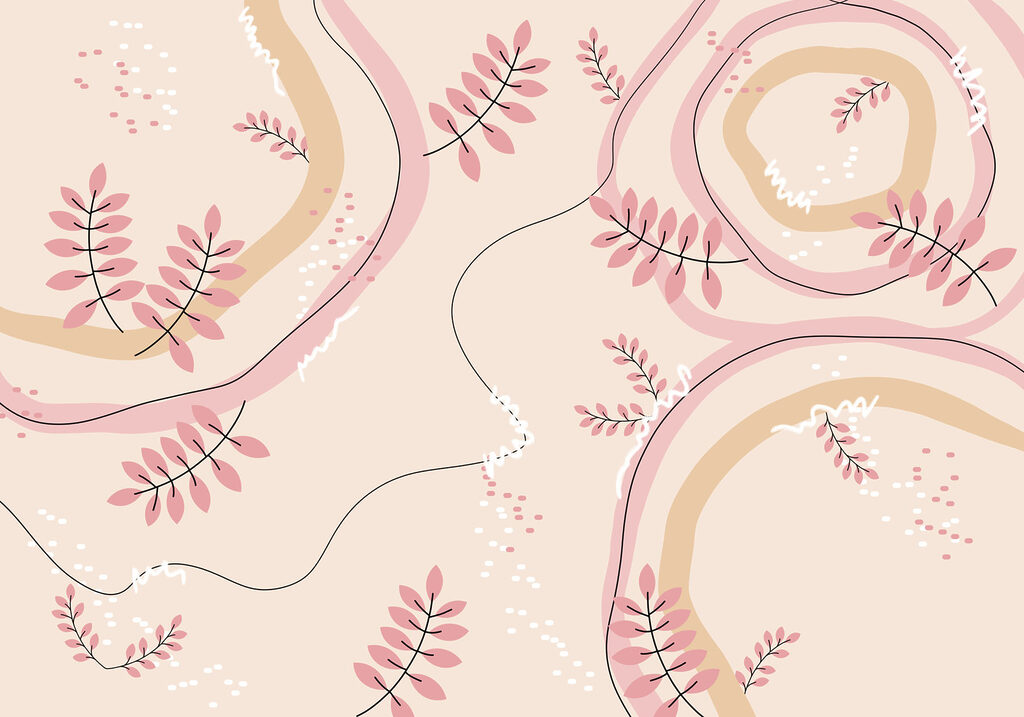 Pink and beige floral pattern Pink and beige floral pattern