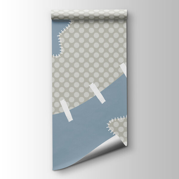 Blue and white fabric with stars