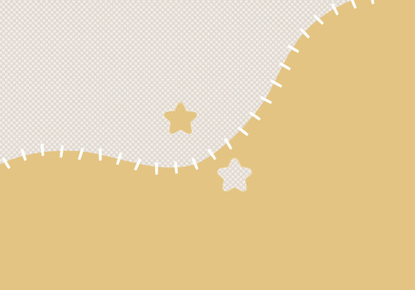 White and yellow fabric with stars White and yellow fabric with stars