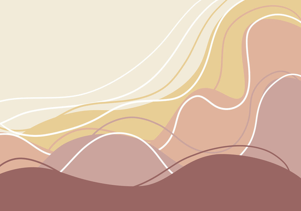 Brown and white wavy lines