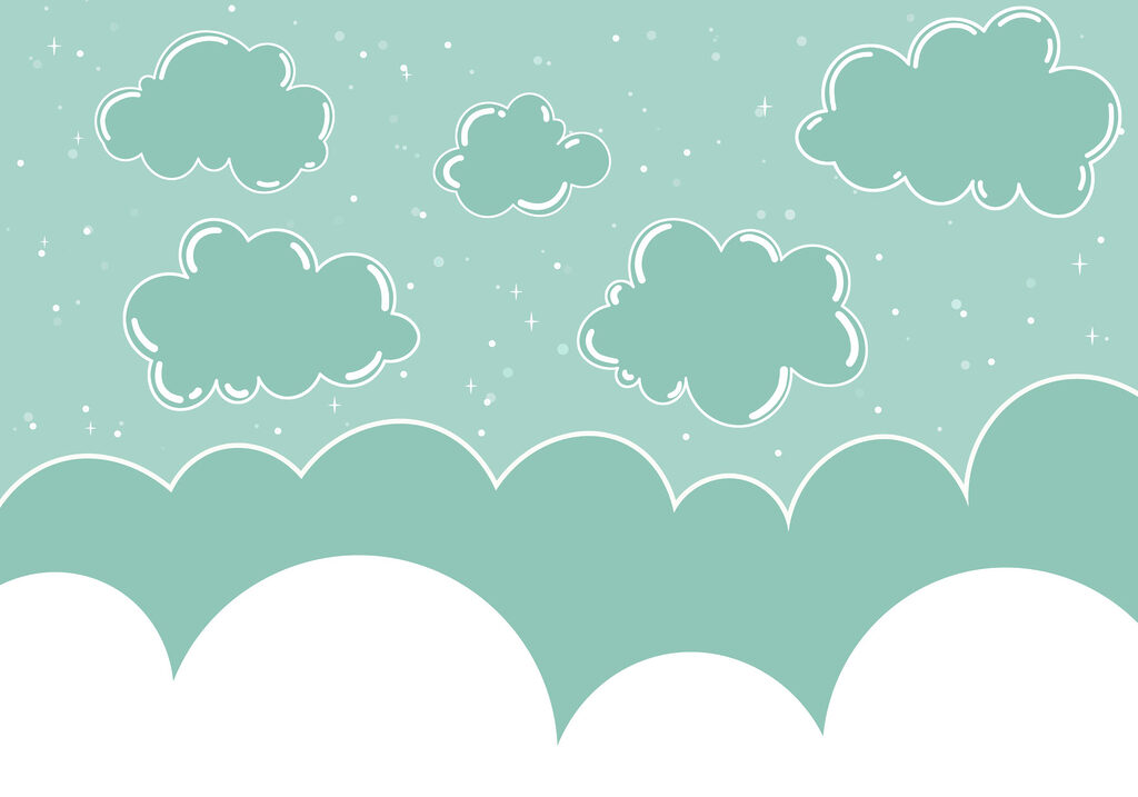 Blue and white clouds