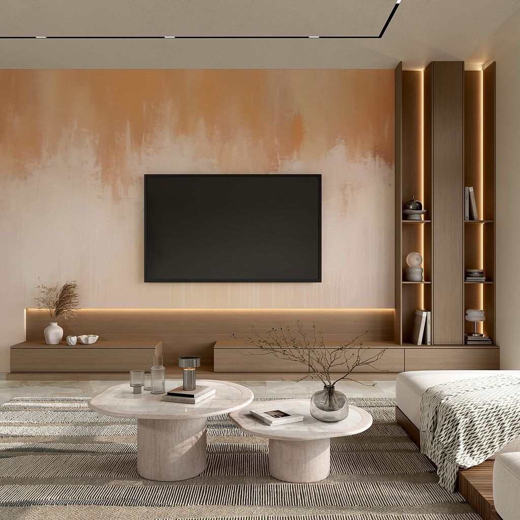 Pared blanca y beige Pared blanca y beige