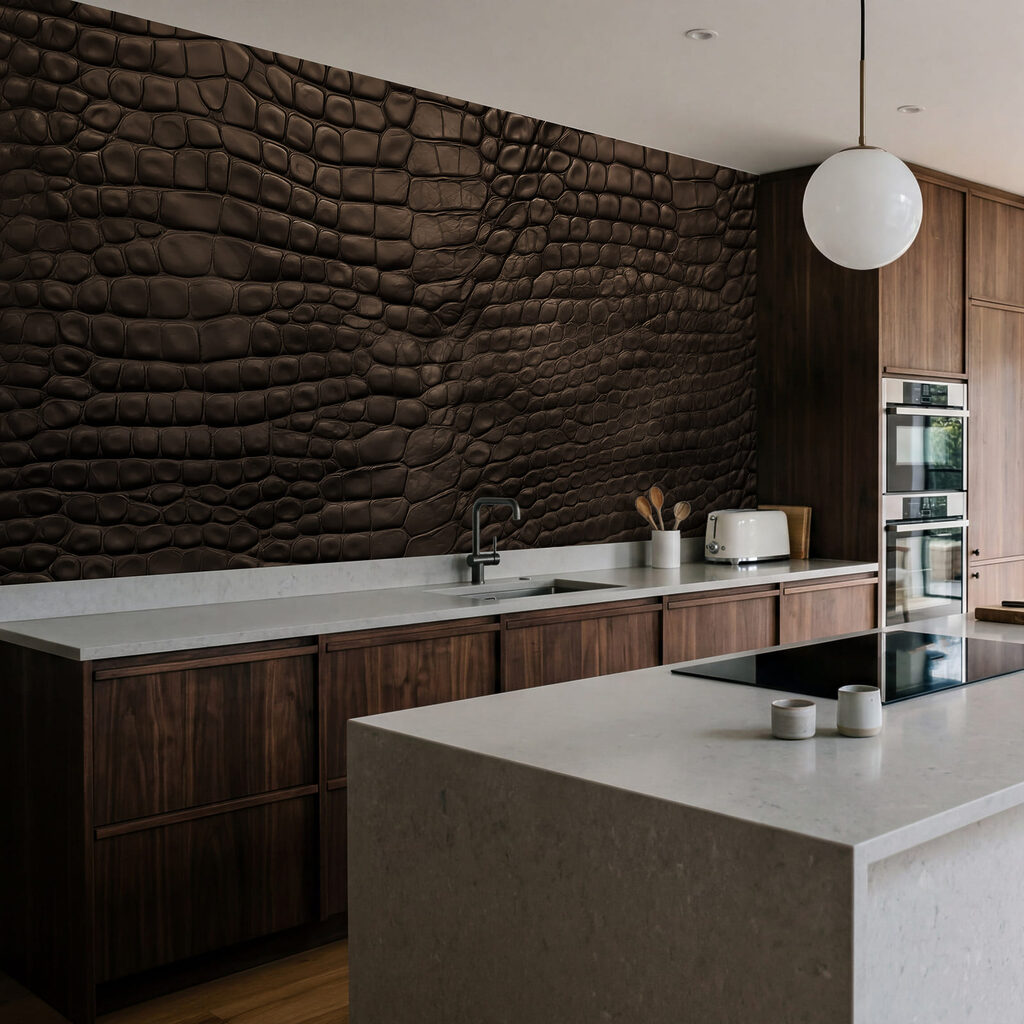 - Elegante superficie oscura con textura