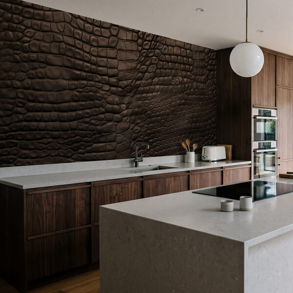 - Elegante superficie oscura con textura