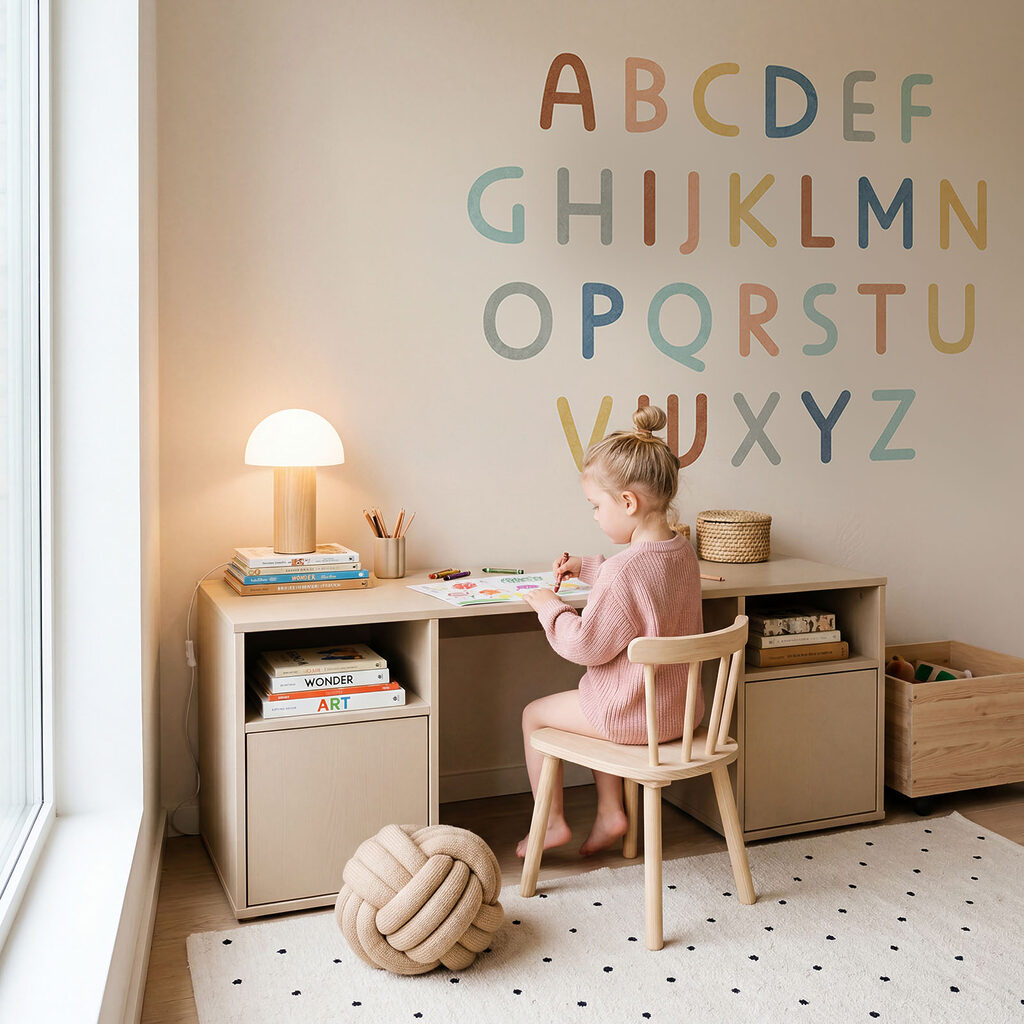 Conjunto de letras sobre fondo blanco