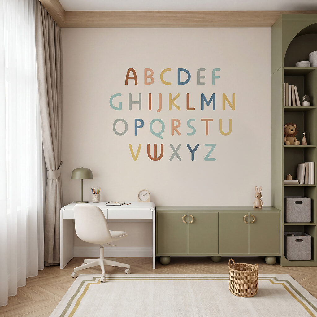 Conjunto de letras sobre fondo blanco
