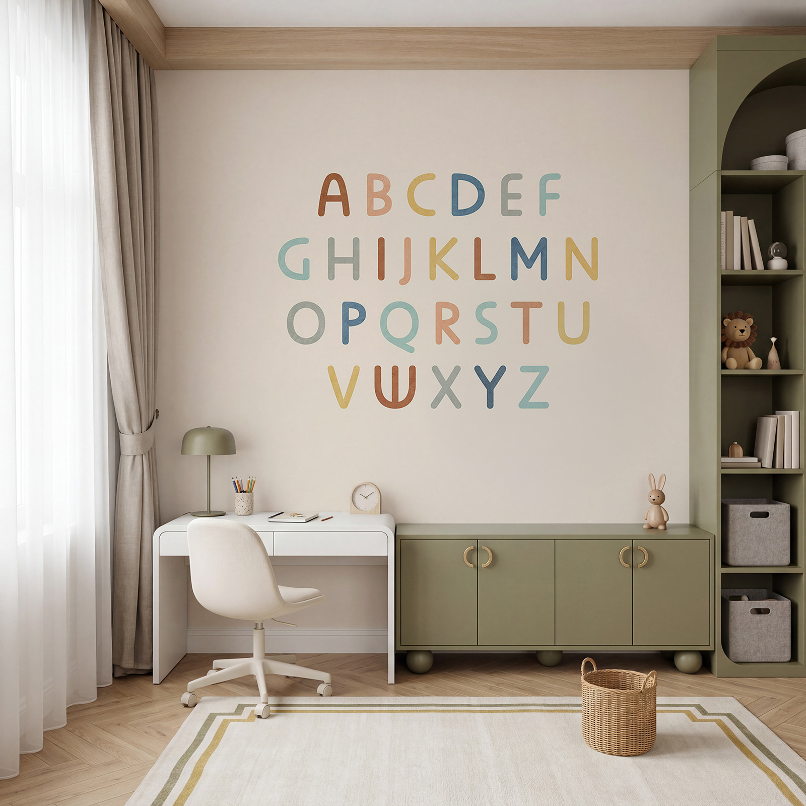 Conjunto de letras sobre fondo blanco
