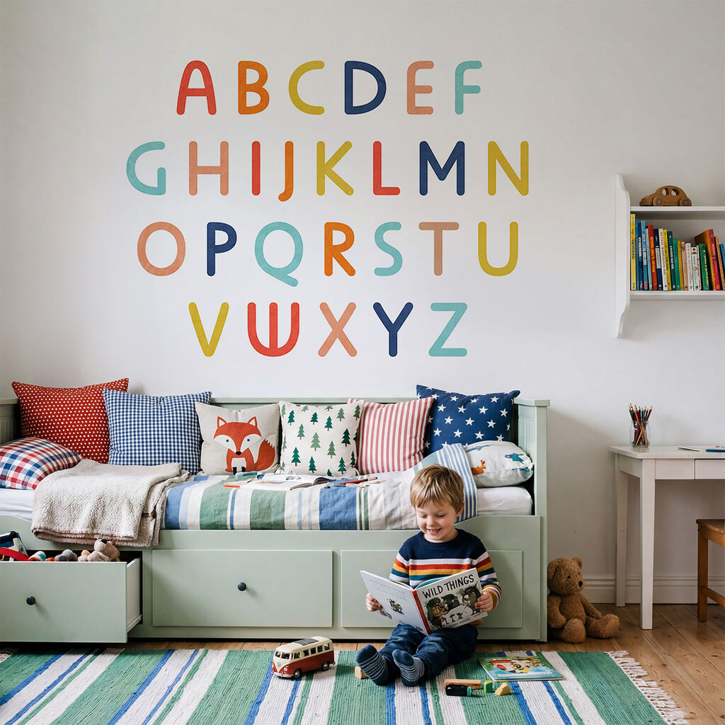 Conjunto de letras de colores Conjunto de letras de colores