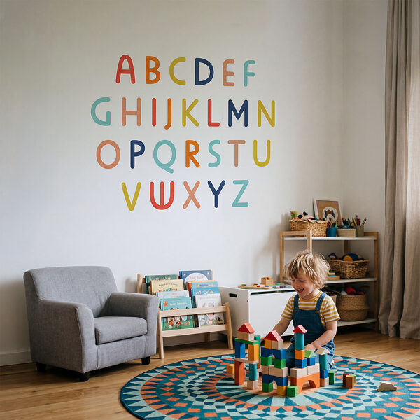 Conjunto de letras de colores Conjunto de letras de colores