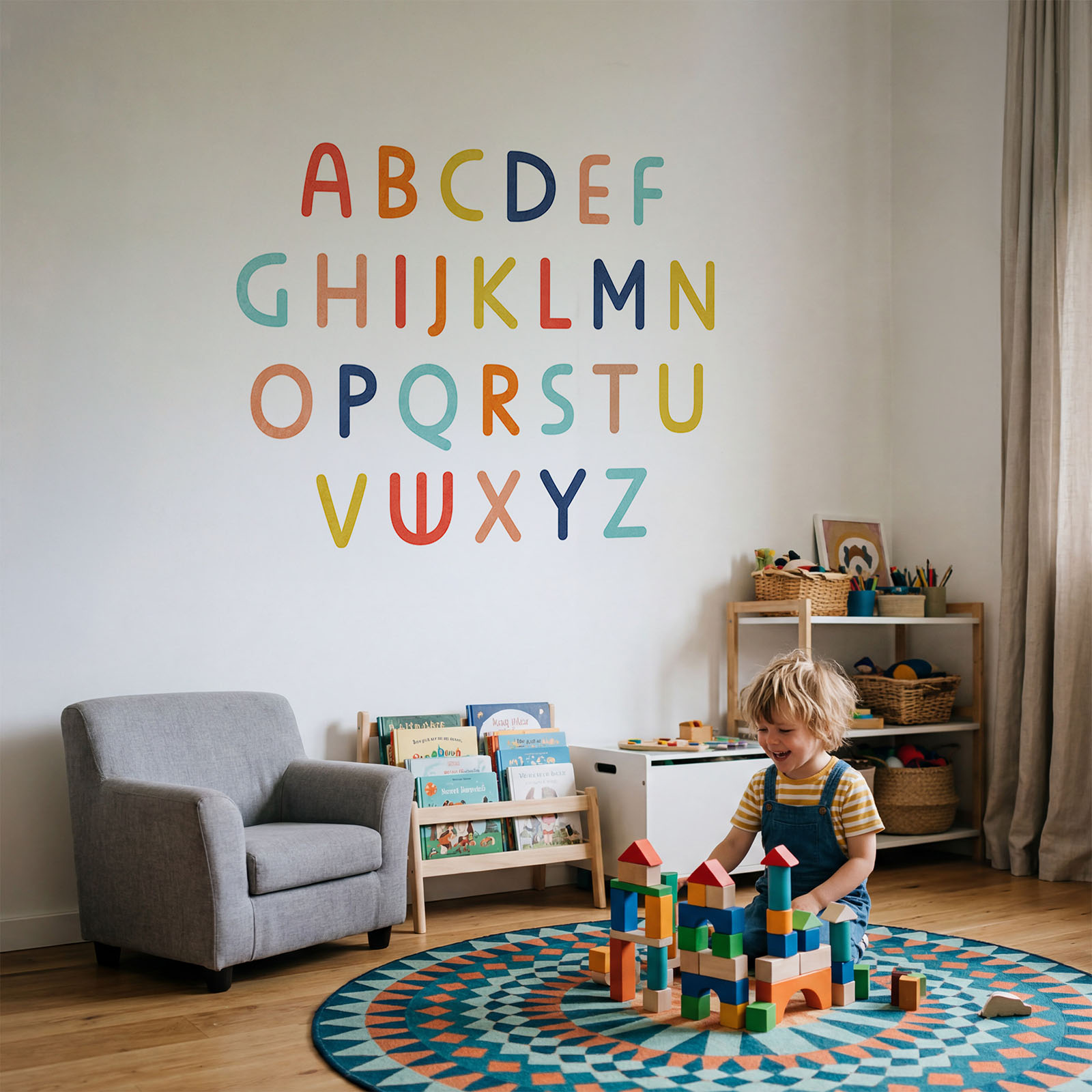 Conjunto de letras de colores Conjunto de letras de colores
