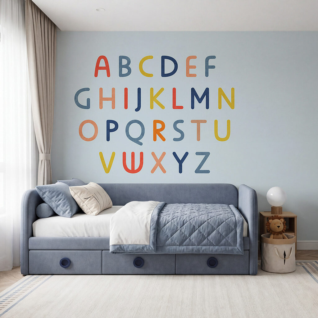 Conjunto de letras de colores Conjunto de letras de colores