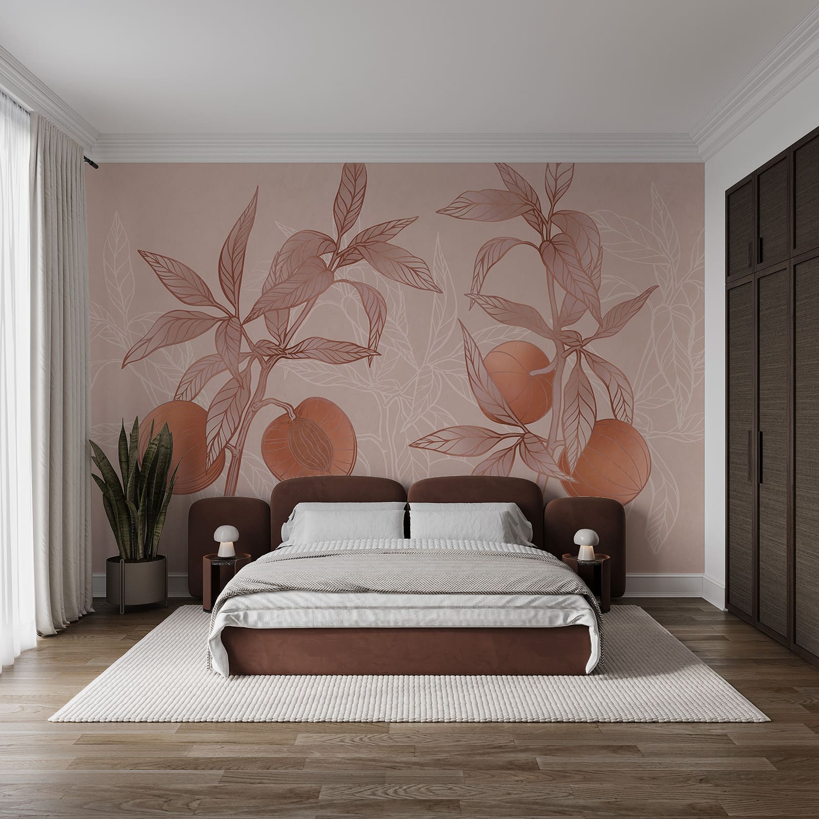 Planta con frutos y hojas