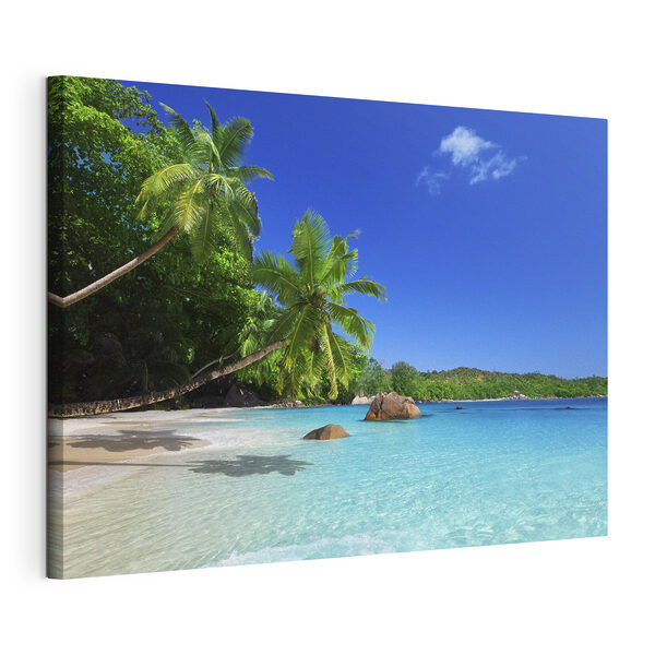 Cuadros Una playa con palmeras y aguas azules (SKU: s00029) Cuadros Cuadros Una playa con palmeras y aguas azules (SKU: s00029)