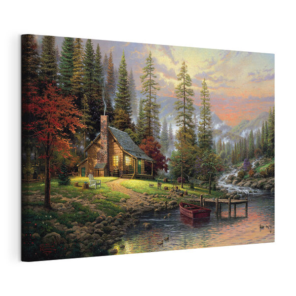 Cuadros A house by a river (SKU: s15556)