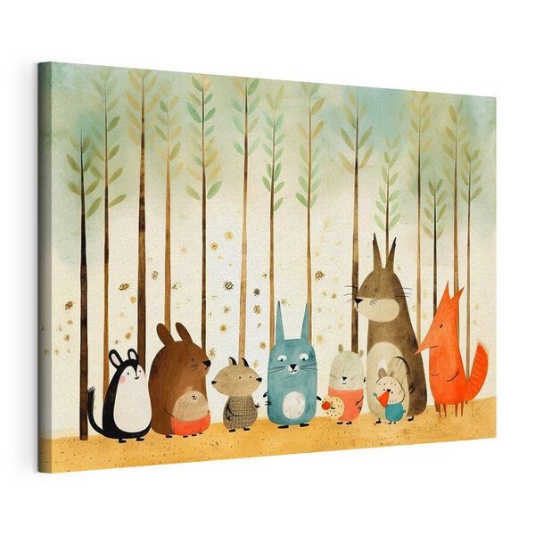 Cuadros A group of animals in a line (SKU: s32802)