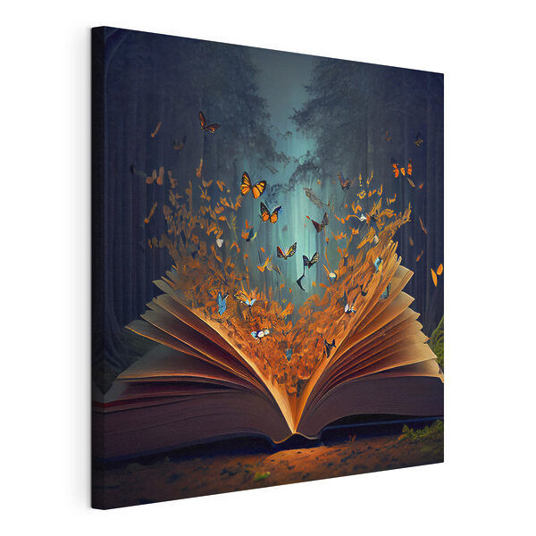 Cuadros Un libro del que salen mariposas (SKU: s33915) Cuadros Cuadros Un libro del que salen mariposas (SKU: s33915)