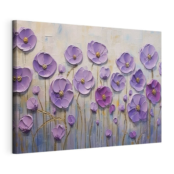 Cuadros Cuadros Cuadro de flores moradas (SKU: s34856)
