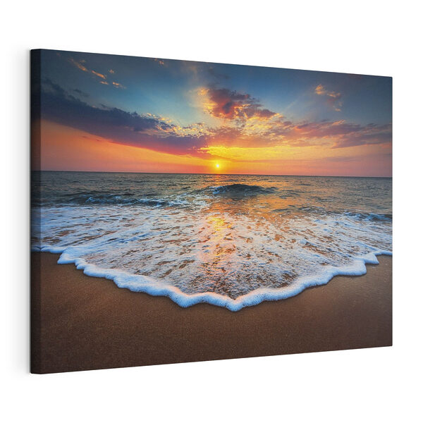 Cuadros Cuadros Una puesta de sol sobre la playa (SKU: s35166)