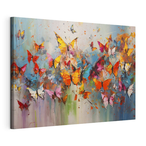 Cuadros Un grupo de mariposas volando